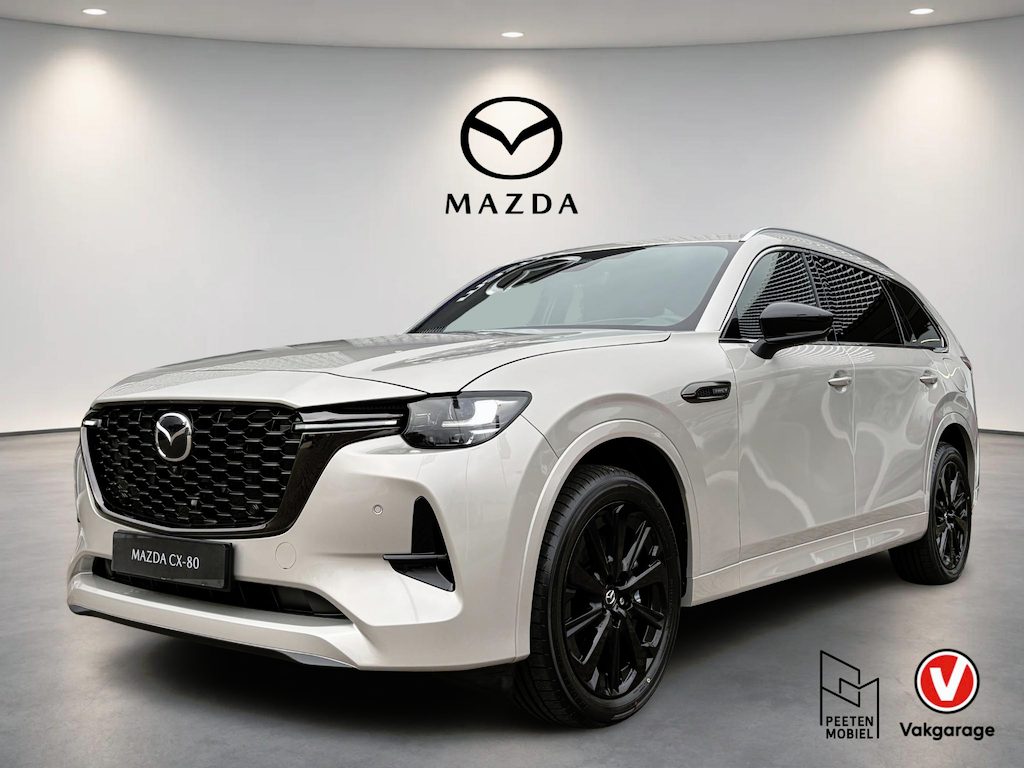 Mazda CX-80 2.5 e-SkyActiv PHEV Homura Plus | 7 PERSOONS | PANORAMADAK | ELEK. STOELEN | ELEK. ACHTERKLEP | NIEUW TE REGISTREREN