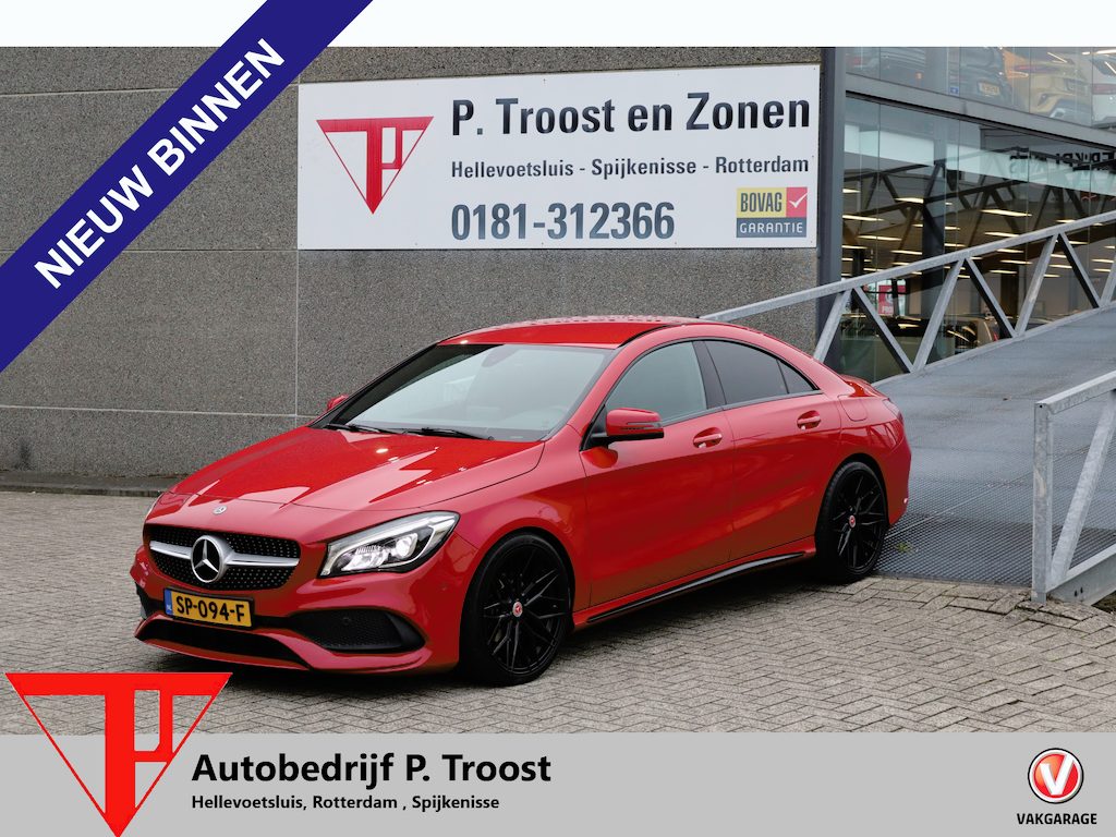 Mercedes-Benz CLA 180 AMG Facelift Nederlandse auto/Apple carplay/Stoelverwarming/Achteruitrijcamera/Parkeersensoren/Kleppensysteem/19 inch licht metalen velgen/LED/Navigatie
