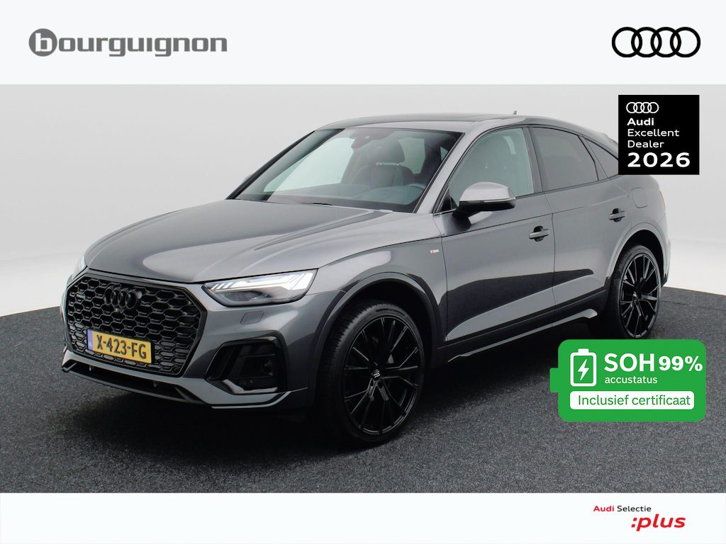 Audi Q5 Sportback 50 TFSi e 299 Pk S line Competition | Panoramadak | Camera | Leder | Trekhaak | Keyless | Head Up | 22 Inch | 31.333 Km !!