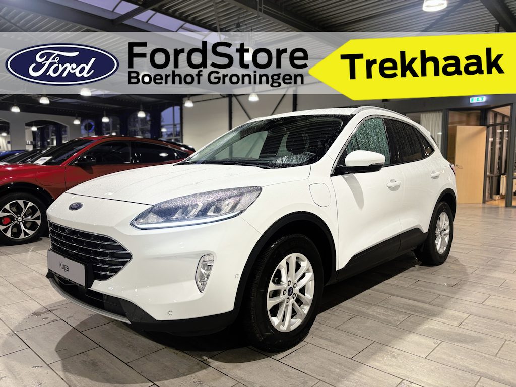 Ford Kuga 2.5 PHEV 225 pk Titanium | Trekhaak | Stoelverw. | Adapt. cruise | Camera | SOH 85,8% | 100% dealer onderh. | 4 seiz. banden
