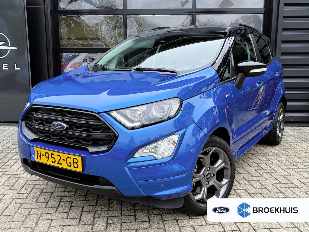 Ford EcoSport 1.0 125 PK ST-Line X | STUUR, STOEL EN VOORRUITVERWARMING| B&O SOUND| HALF LEDER/HALF ALCANTARA BEKLEDING| KEYLESS ENTRY & START| FULL LED| NAVIGATIE| APPLE CARPLAY/ANDROID AUTO| CAMERA + PARKEERSENSOREN| EERSTE EIGENAAR|