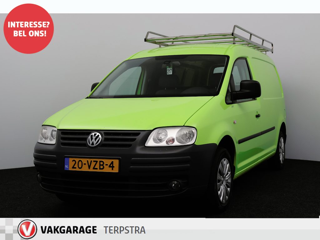 Volkswagen Caddy Maxi 1.9 TDI MARGE/ Trekhaak/ Imperiaal/ Zij-Schuifdeur Rechts/ Airco/ Cruise/ Elek. pakket/ Radio-CD AUX/ Regensensor/ Mistl.