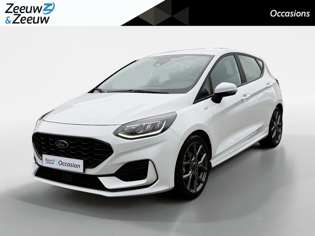Ford Fiesta 1.0 EcoBoost Hybrid ST-Line | NL Auto | 1 eigenaar | Navigatie | Apple carplay & Android auto | Parkeersensor achter | Cruise control | Draadloos opladen mobiel | Bovag garantie |