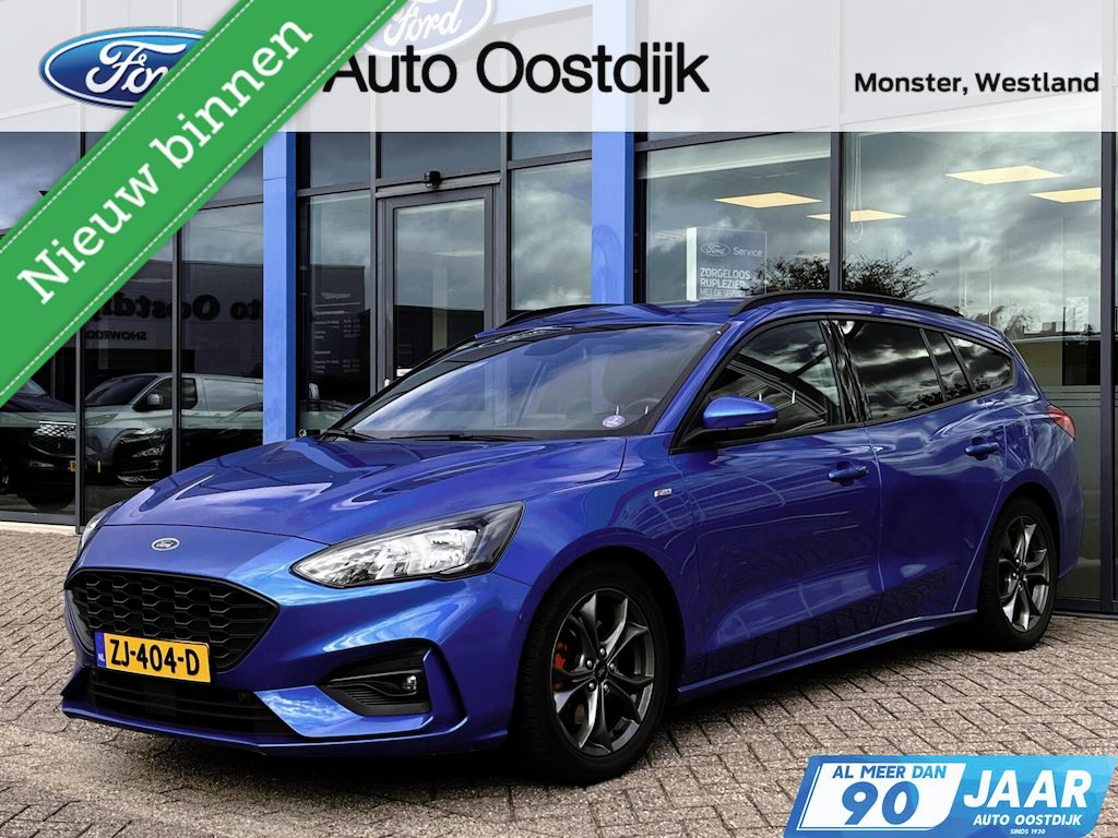 Ford Focus Wagon 1.0 EcoBoost ST Line 125PK Winterpack Camera Cruise Parkeersensoren Privacy Glass All Season Banden *Dealer Onderhouden*
