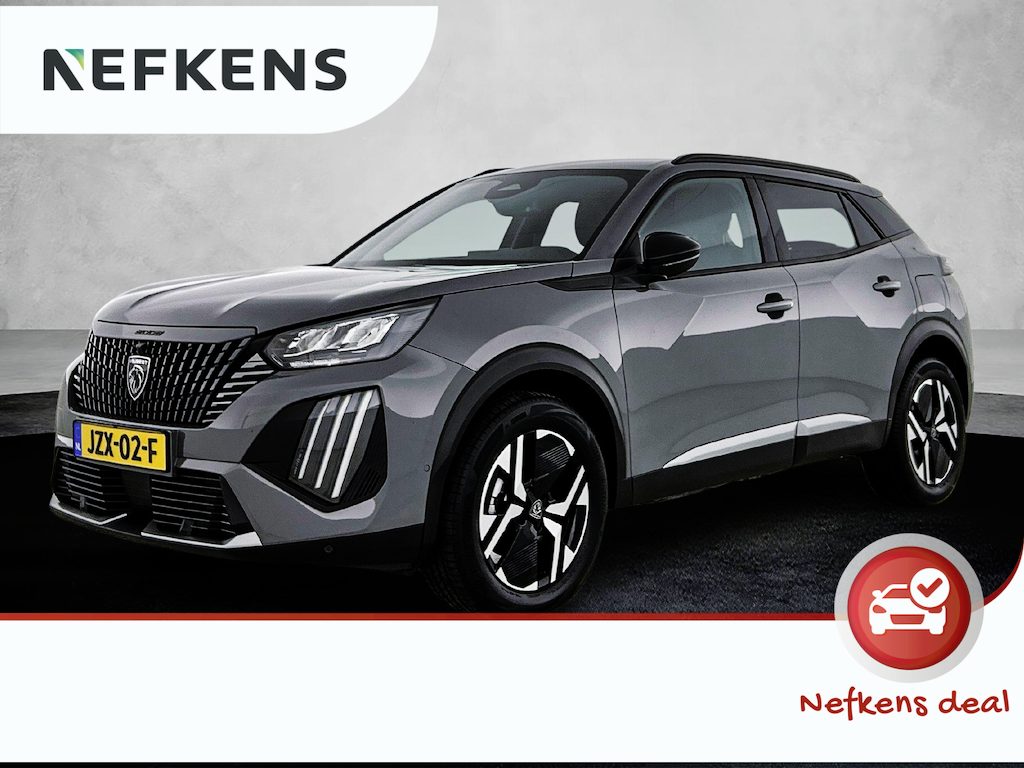 Peugeot 2008 1.2 Hybrid 145pk Allure Automaat | Adaptieve Cruise Control | dakrails | Navigatie | Camera Voor + Achter | Climate Control | 17"LMV | Dodehoekdetectie | LED |