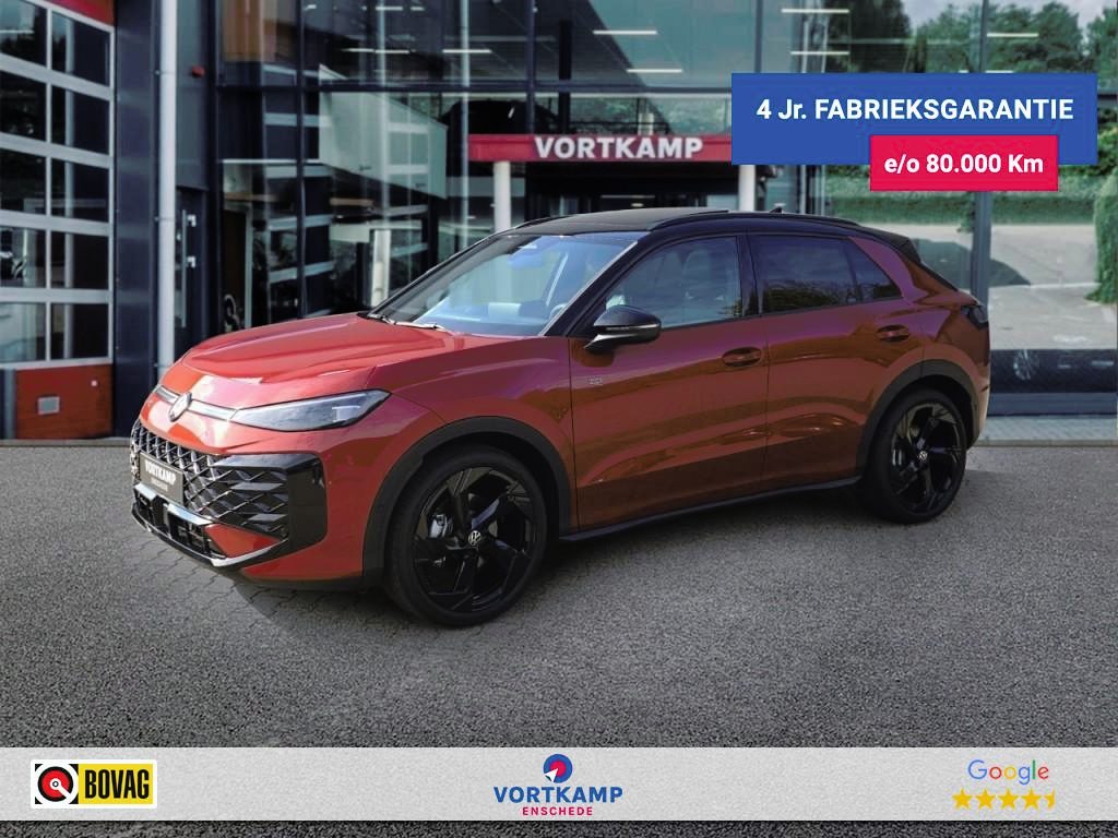 Volkswagen T-Roc 1.5 eTSI R-LINE PANO-DAK/LEDER/TREKHAAK/CAMERA/E-KLEP/ACC/MEM/H+K/STOELVERW