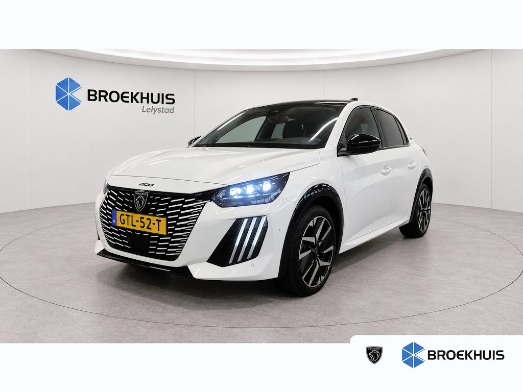 Peugeot e-208 EV 50KWH 136PK GT PACK AUTOMAAT / NAVI / LEDER / CLIMA / PDC / 17" LMV / CAMERA / ALCANTARA / PANO. DAK / KEYLESS / I-COCKPIT / FULL-LED / NIEUWSTAAT !!