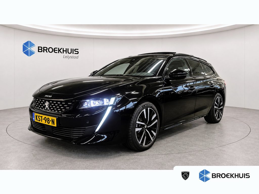 Peugeot 508 SW 1.6 HYBRID 225PK GT PACK AUTOMAAT / NAVI / LEDER / CLIMA / PDC / 18" LMV / CAMERA / KEYLESS / PANO. DAK  / I-COCKPIT / FULL-LED / WINTERPAKKET / FOCAL AUDIO / ADAPT. CRUISECONTROL / FULL-OPTIONS !!