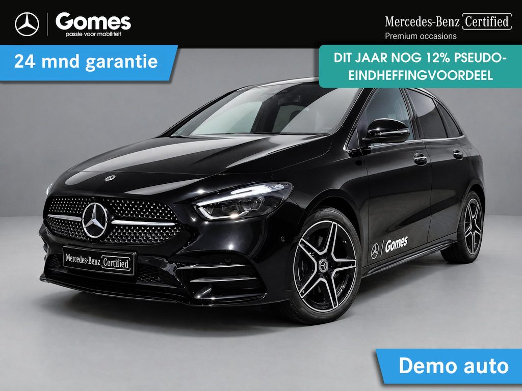 Mercedes-Benz B-klasse 250 e Business Solution AMG | Night Pakket | Trekhaak | Panoramadak | MULTIBEAM LED Koplampen | Stoelverwarming | Sfeerverlichting | Apple CarPlay | Android Auto | Elektrische Achterklep | Elektrisch Inklapbare Buitenspiegels | Achteruitrijcamera | Parkeersensoren
