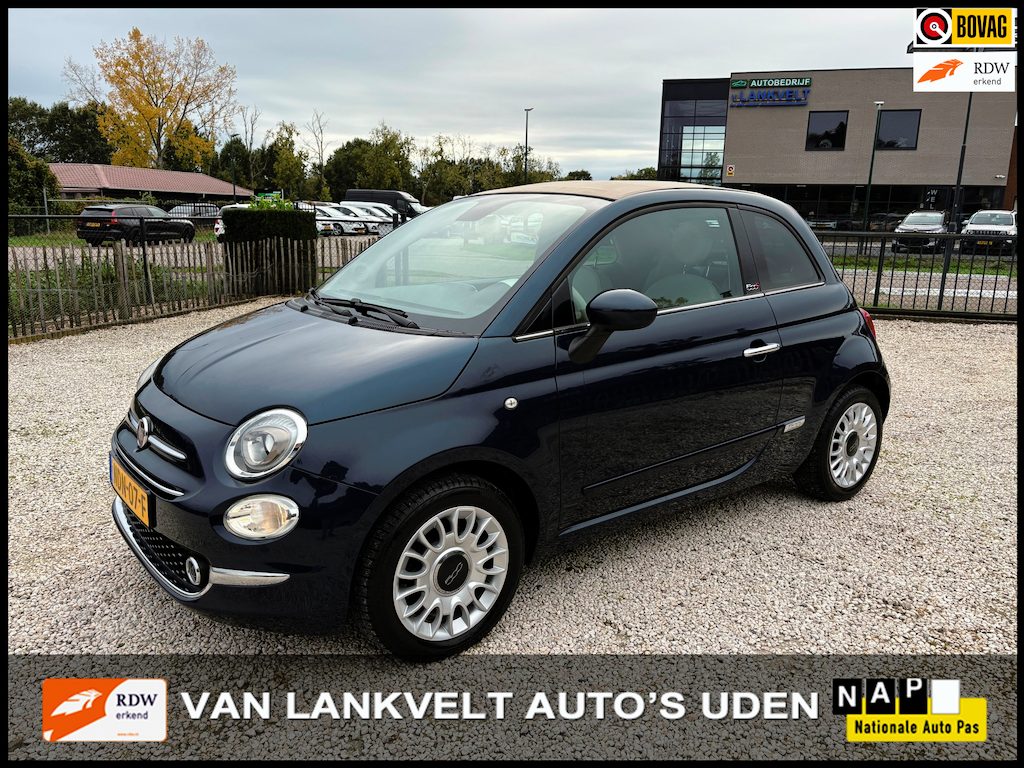 Fiat 500C 1.2 Lounge Cabrio, Navigatie, Climate, LED