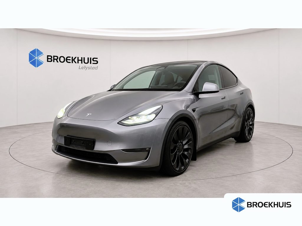 Tesla Model Y PERFORMANCE 75KWH 527PK / NAVI / LEDER / CLIMIA / FULL-LED / CAMERA / 21" LMV / PANO. DAK / FULL SELF DRIVING AUTO-PILOT !!