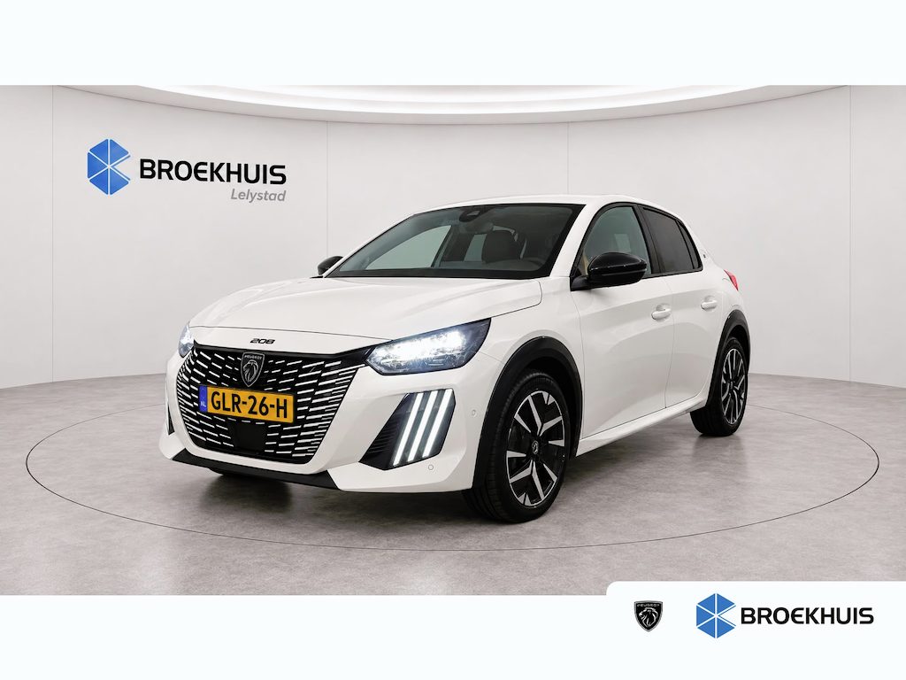 Peugeot 208 1.2 HYBRID 100PK GT PACK AUTOMAAT / NAVI / LEDER / CLIMA / PDC / 17" LMV / CAMERA / KEYLESS / ADAPT. CRUISECONTROL / I-COCKPIT / FULL-LED / 1E EIGENAAR / NIEUWSTAAT !!