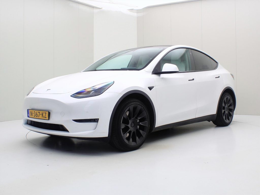 Tesla Model Y Long Range 351pk AWD [ FSD+WIT LEDER+TREKHAAK+20 INCH+PREMIUM AUDIO ]