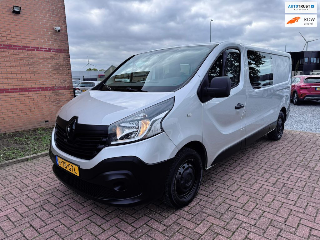 Renault Trafic 1.6 dCi T29 L2H1 DC Comfort, BTW, Euro 6, 5 Persoons, Navigatie, PDC