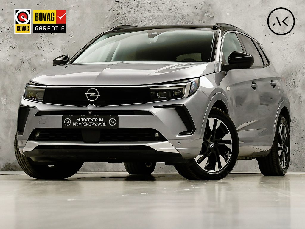 Opel Grandland 1.6 Turbo Plug-In Hybrid GS Line 224Pk Automaat (VIRTUAL COCKPIT, SOH 98,4%, APPLE CARPLAY, 360 CAMERA, ADAPTIVE CRUISE, STUURWIEL VERWAMD, SPORTSTOELEN, GETINT GLAS, LANE ASSIST, NIEUWSTAAT)