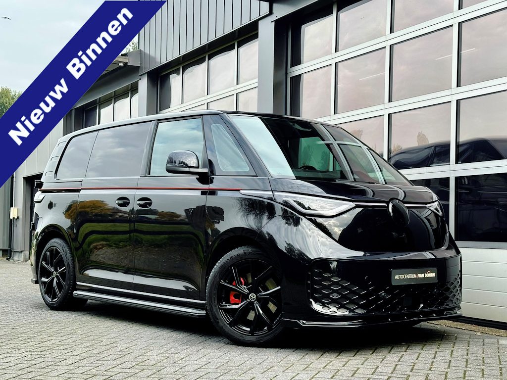 Volkswagen ID. Buzz Cargo Dark Edition | Automaat | Camera | Stoelverwarming | Spoilerset | Standkachel | 3-zits | Achterdeuren | Adaptive Cruise | Ex btw