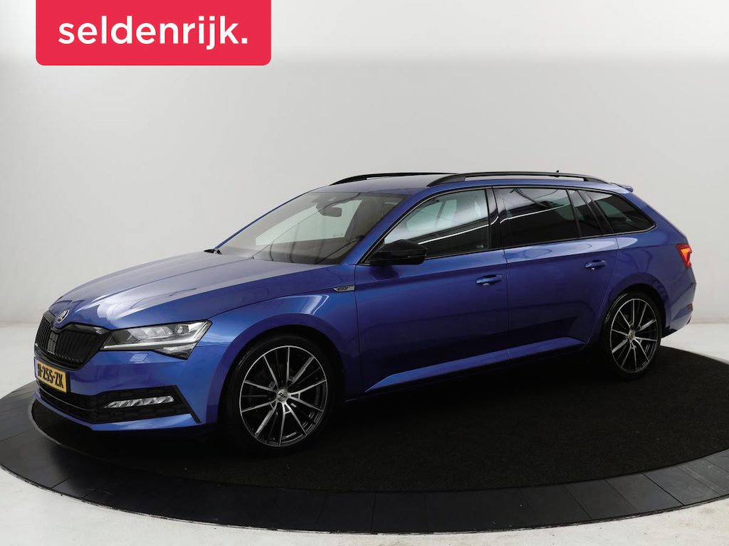 Skoda Superb Combi 1.5 TSI ACT Sportline Business | Leder/alcantara | Memory | Stoelverwarming | Virtueel dashboard | Park assist | Carplay | Navigatie | Climate control | Sfeerverlichting | Elektrische achterklep