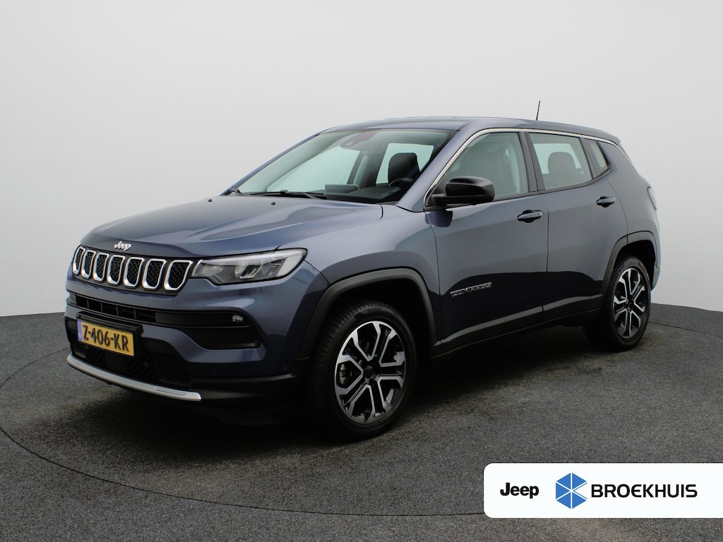 Jeep Compass 1.5T e-Hybrid Altitude Carplay | Camera 360* | PDC V+A | Half Leder | Keyless | Dodehoekbewaking | Trekhaak | Origineel NL!