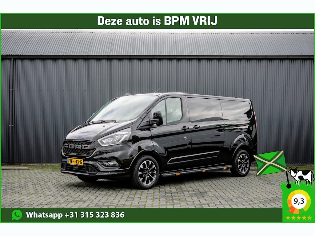 Ford Transit Custom 2.0 EcoBlue L2H1 | Automaat | 185PK | Carplay | Adapt.Cruise | PDC | Stoelverw. | Zijschuifdeur L+R | Trekhaak