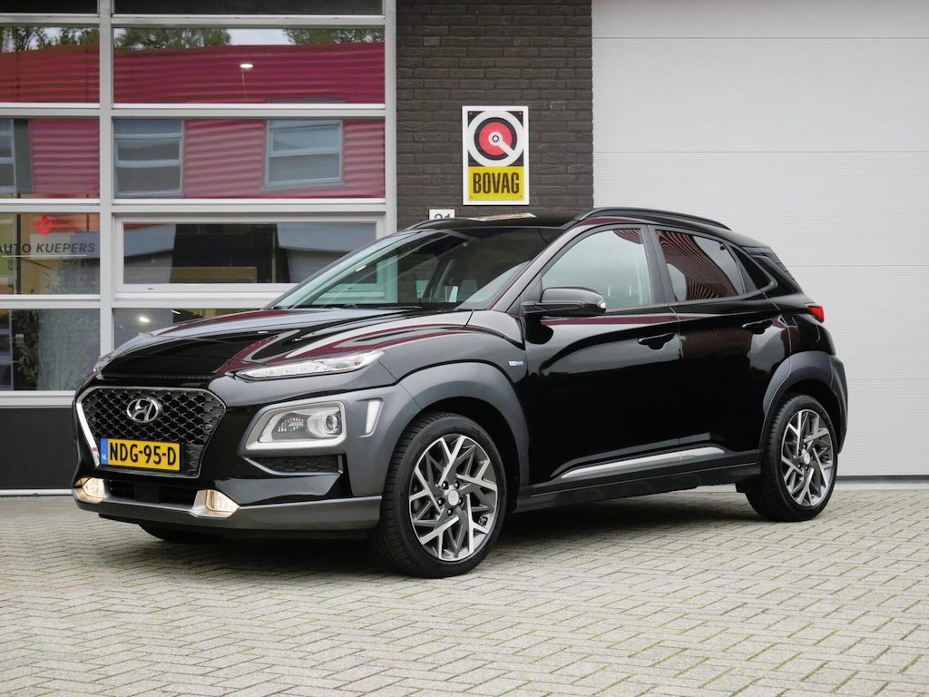 Hyundai Kona 1.6 GDI HEV Premium HUD| Leder| ACC| Dealer onderhouden