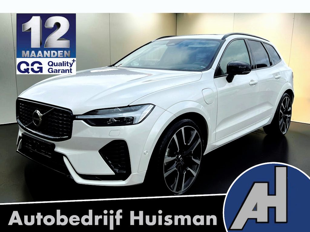 Volvo XC60 2.0 T8 AWD 335kW/456pk Aut8 Plug-in hybrid Ultra Dark LUCHTVERING + BOWERS&WILKINS + PANORAMADAK + ADAPT.CRUISE + HEAD-UP + STOELVERWARMING V&A + STUURVERWARMING + STOELVENTILATIE&-MASSAGE + 360 CAMERA + BLIS + PARKSENSOREN + 22" LM-VELGEN!!