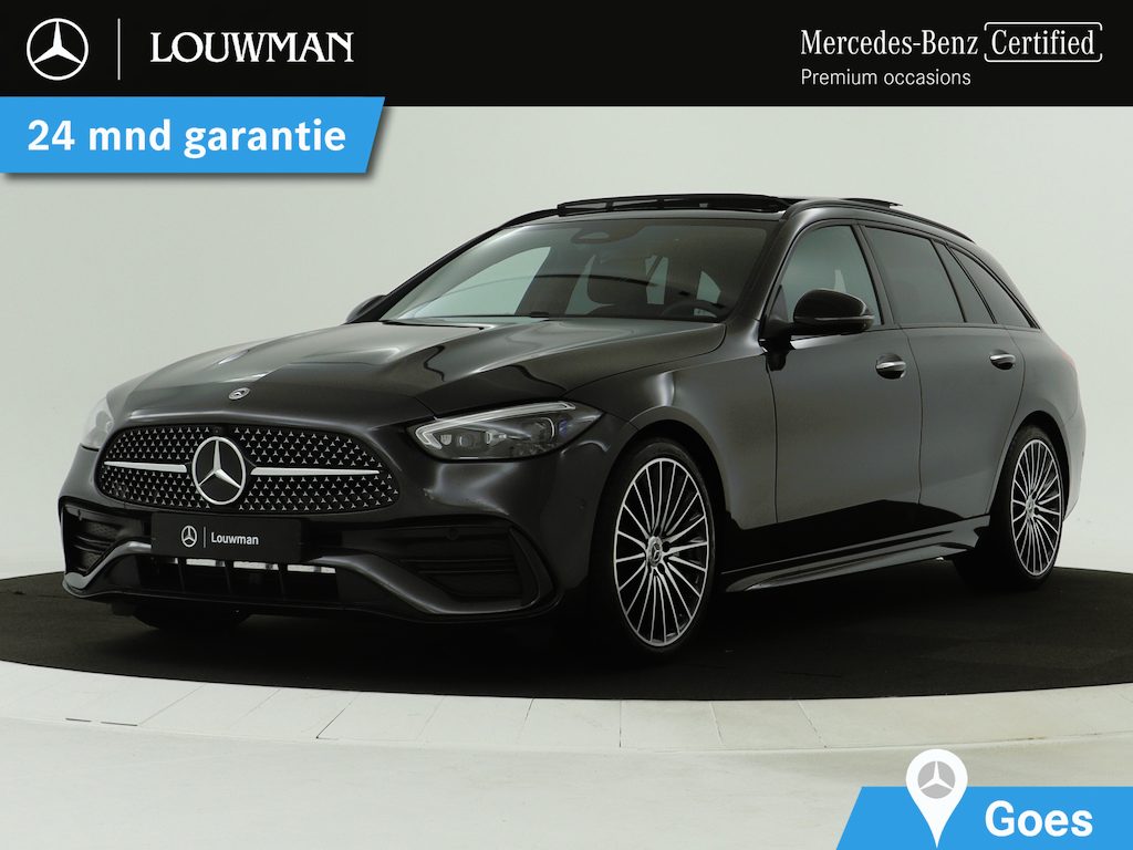 Mercedes-Benz C-klasse Estate 180 LIMITED AMG Line Plus | Nightpakket | Trekhaak | EASY PACK achterklep | KEYLESS GO-comfortpakket | Head-up display | Antidiefstalpakket GUARD 360° Plus | 360°-camera | Burmester® 3D sound system |