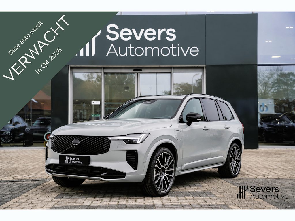 Volvo XC90 2.0 T8 Plug-in hybrid AWD Ultra Black Edition Luchtvering | Panoramadak | Head-up display | Trekhaak | Stoelventilatie | Adaptieve Cruise Controle | 7 pers | 22" 7-Dubbelspaaks-Design, diamantgeslepen/ hoogglans zwart | Akoestische zijruiten |