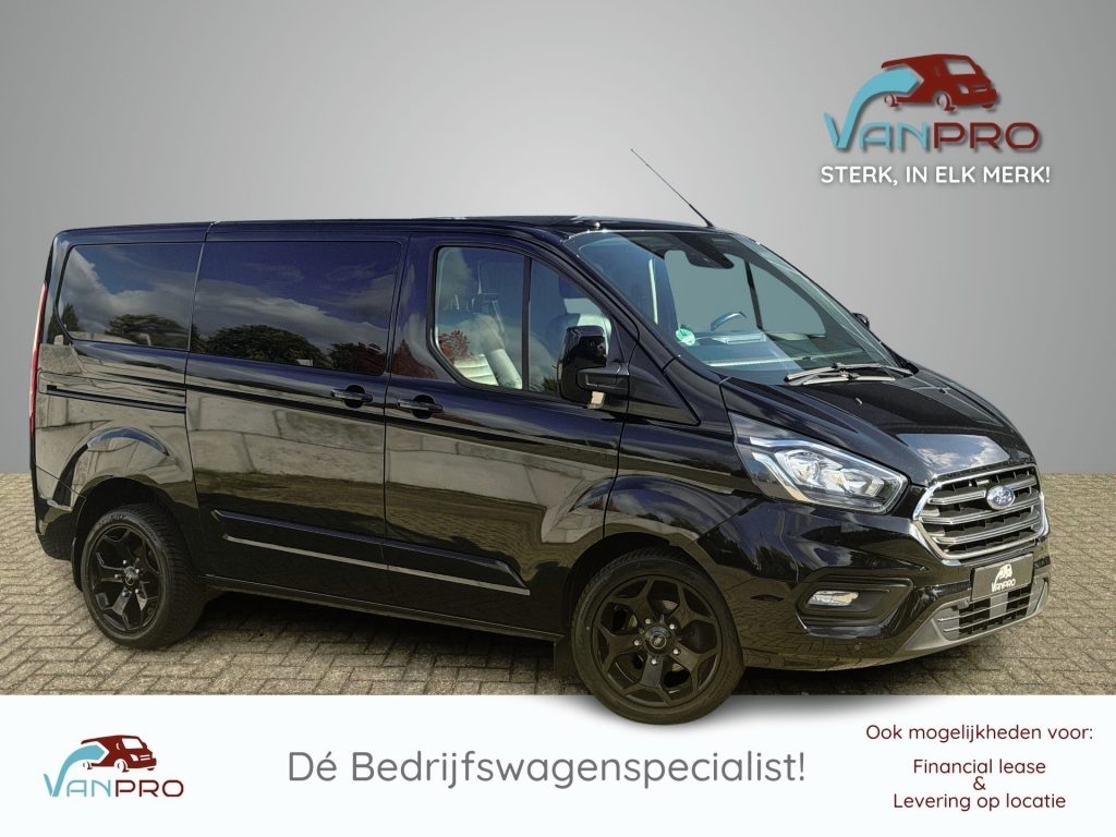 Ford Transit Custom 2.0 TDCi 130PK Dubbel cabine LIMITED / Leder / Carplay / Dubbele schuifdeur / Dealeronderhouden / Stoelverwarming / Cruise
