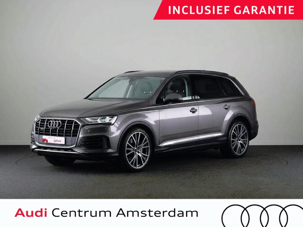 Audi Q7 55 TFSI e quattro Pro Line 340pk | Panoramadak | 20 inch Lichtmetalen velgen | Parkeercamera | Lederen bekleding | Elektrisch verstelbare en verwarmbare voorstoelen |