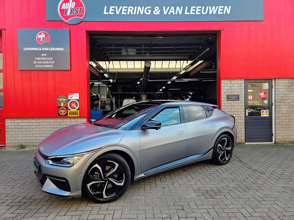 Kia EV6 GT-Line 77.4 kWh Stoelverwarming + koeling/ Achterbank verwarming/ Pano/ 360 camera/ Rijklaarprijs!