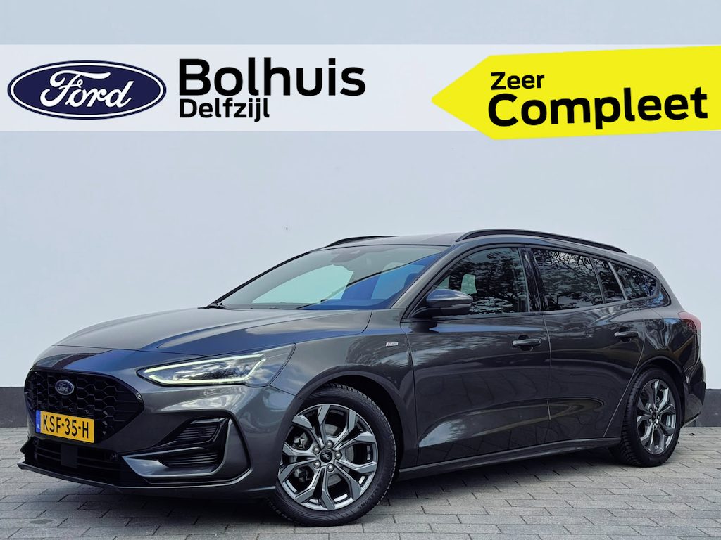 Ford Focus Wagon EcoBoost Hybrid 155 pk ST-Line X | Winter Pack | AGR stoel | Adapt. cruise | El. a. klep | Bliss | Matrix LED | Groot scherm | 4 seiz. banden |