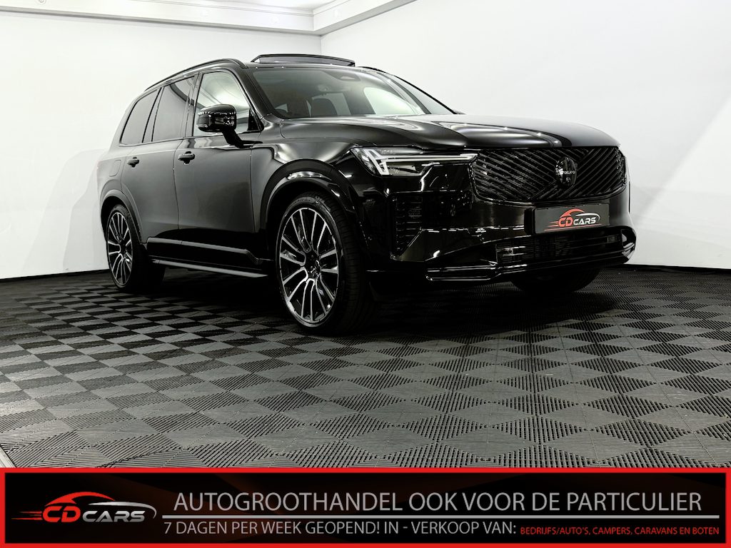 Volvo XC90 2.0 T8 Plug-in hybrid AWD Ultra Black Edition 7P Panoramadak, Bowers&Wilkins, Luchtvering, Head-up display, Leder, 22 Inch velgen, Winterpakket, Elektrische achterklep, 360 Camera, Memory stoelen, 1 jaar garantie