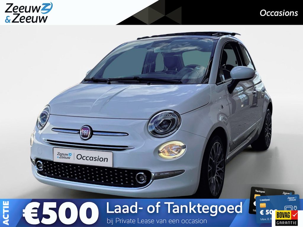Fiat 500C 0.9 TwinAir Turbo Lounge | Panoramadak | Bluetooth | Parkeersensoren | Navigatie