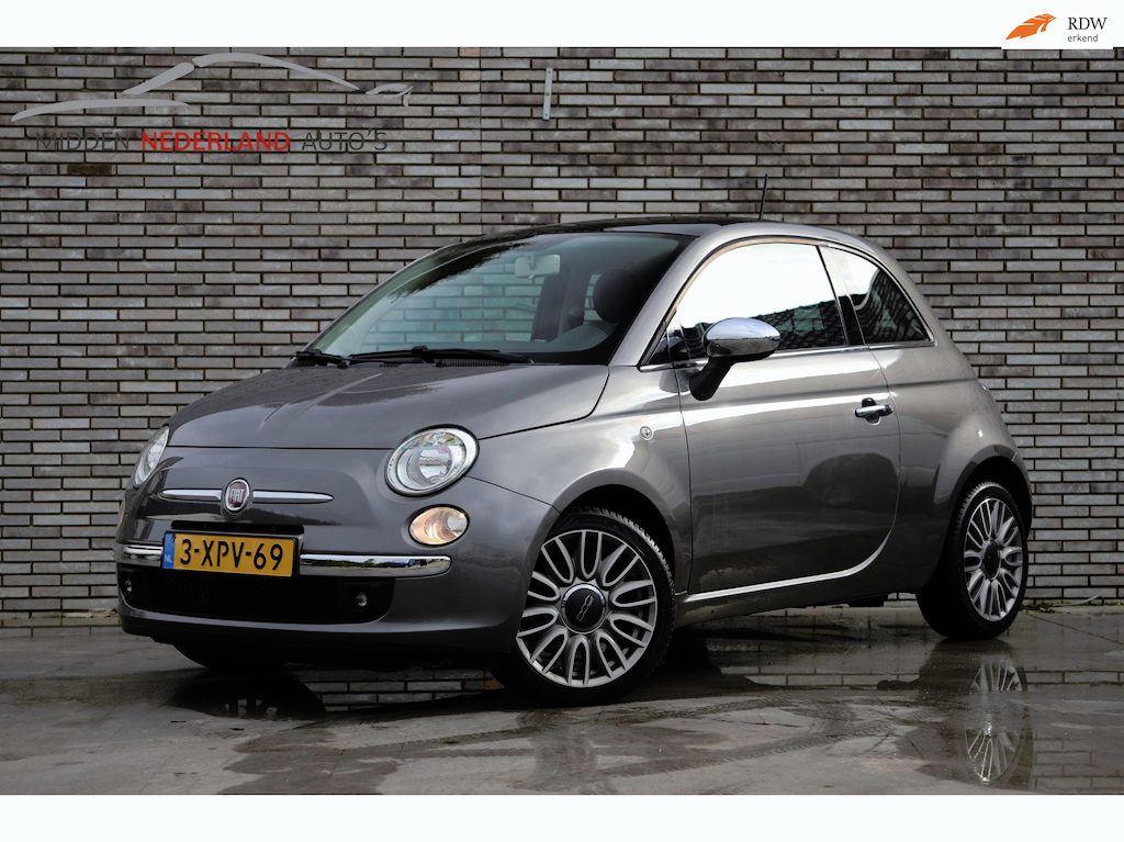 Fiat 500 0.9 TwinAir Turbo * AUTOMAAT * PANORAMA * LEER * ONDERHOUD HISTORIE *