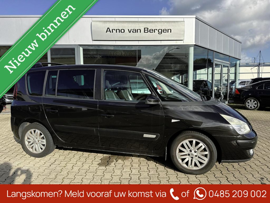 Renault Espace 2.0 T Privilège, 5//6/7 persoons, climatronic, cruisecontrol, navigatiesysteem, trekhaak, nieuwe APK
