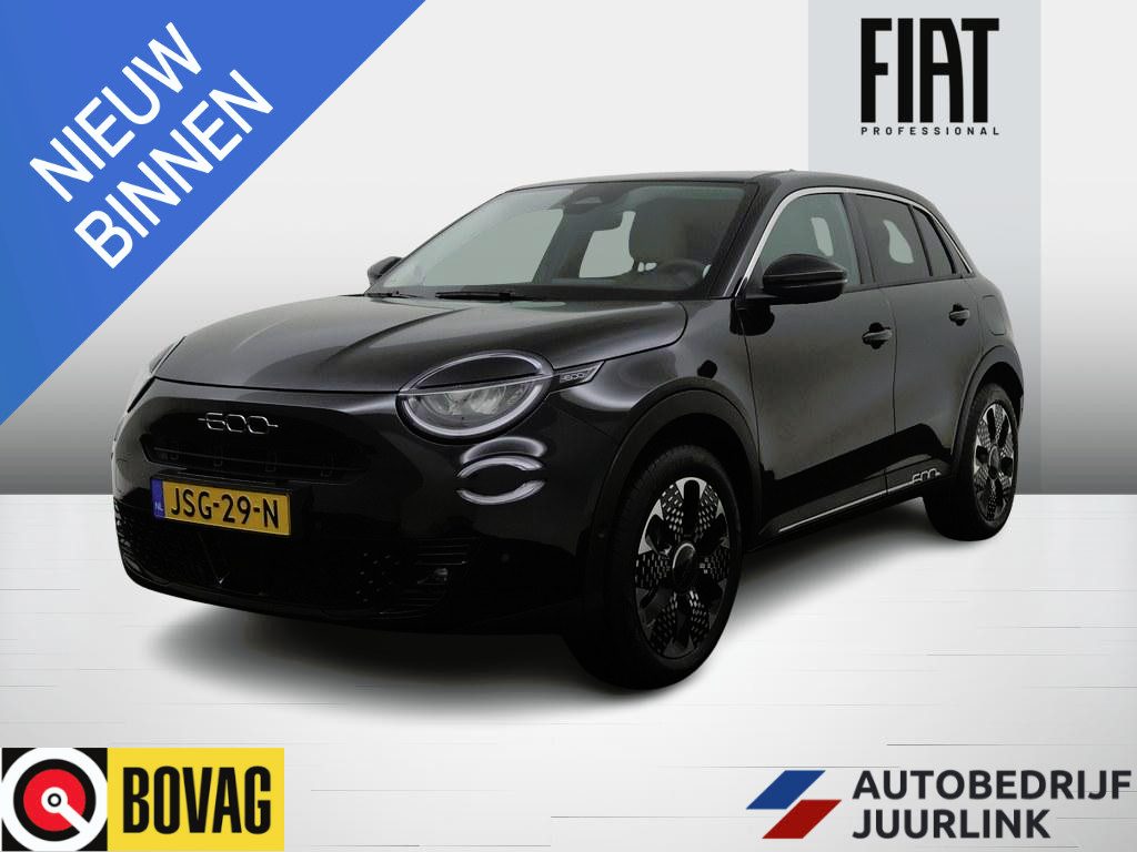 Fiat 600 1.2 Hybrid 145pk Aut. La Prima Leder/Nav/Ad.Cruise /El.Verst.Stoelen/Camera/Stoel.Verw/El.Klep/CarPlay