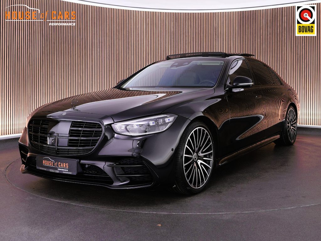 Mercedes-Benz S-klasse 580 e 4MATIC Lang |BTW-auto|chauffeurspakket|Business Class-pakket|Burmester 4D|massage|rear entertainment|achteras besturing|luchtvering|stoelverkoeling en verwarming|blind spot|