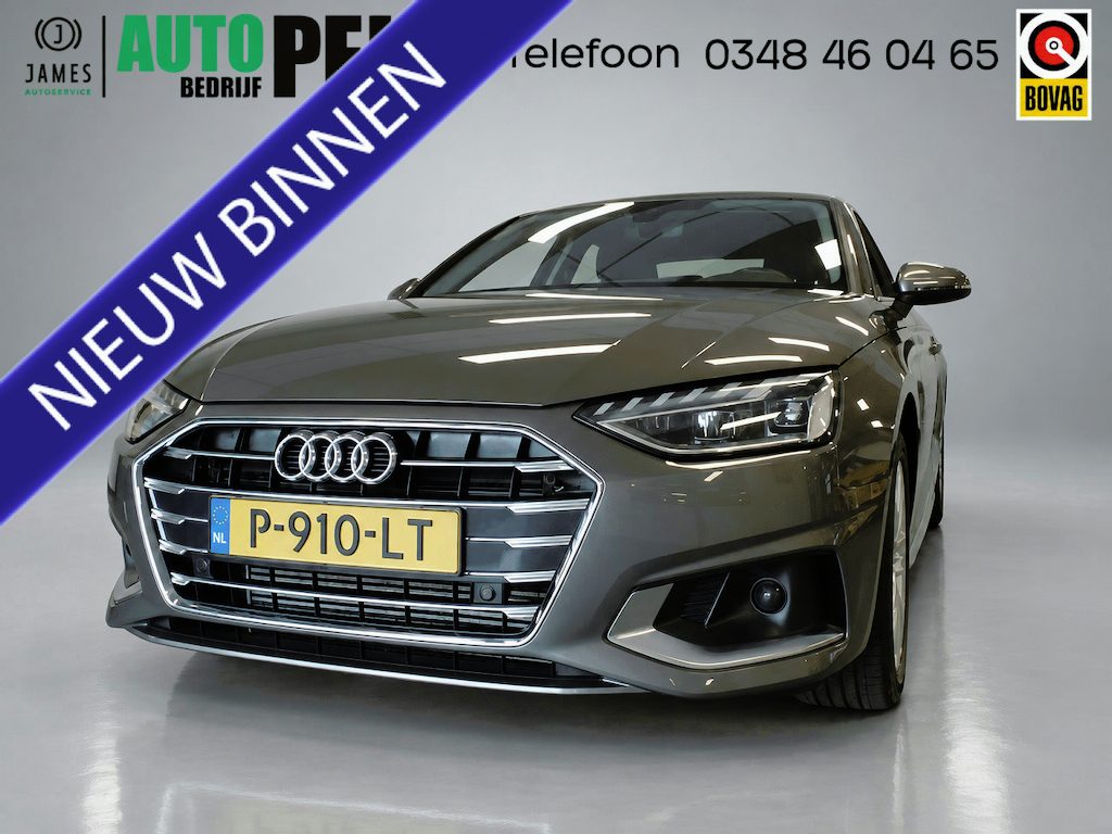 Audi A4 Limousine 35 TFSI 150pk Advanced Edition Automaat, Navigatie, Clima controle, Cruise controle, Audi vitual cockpit!!, Elek ramen V/A, Sportstoelen, Led/ Xenon verlichting, Pdc achter, Lm velgen 17'', Nederlandse auto!! Bovag afleverpakket 695,-