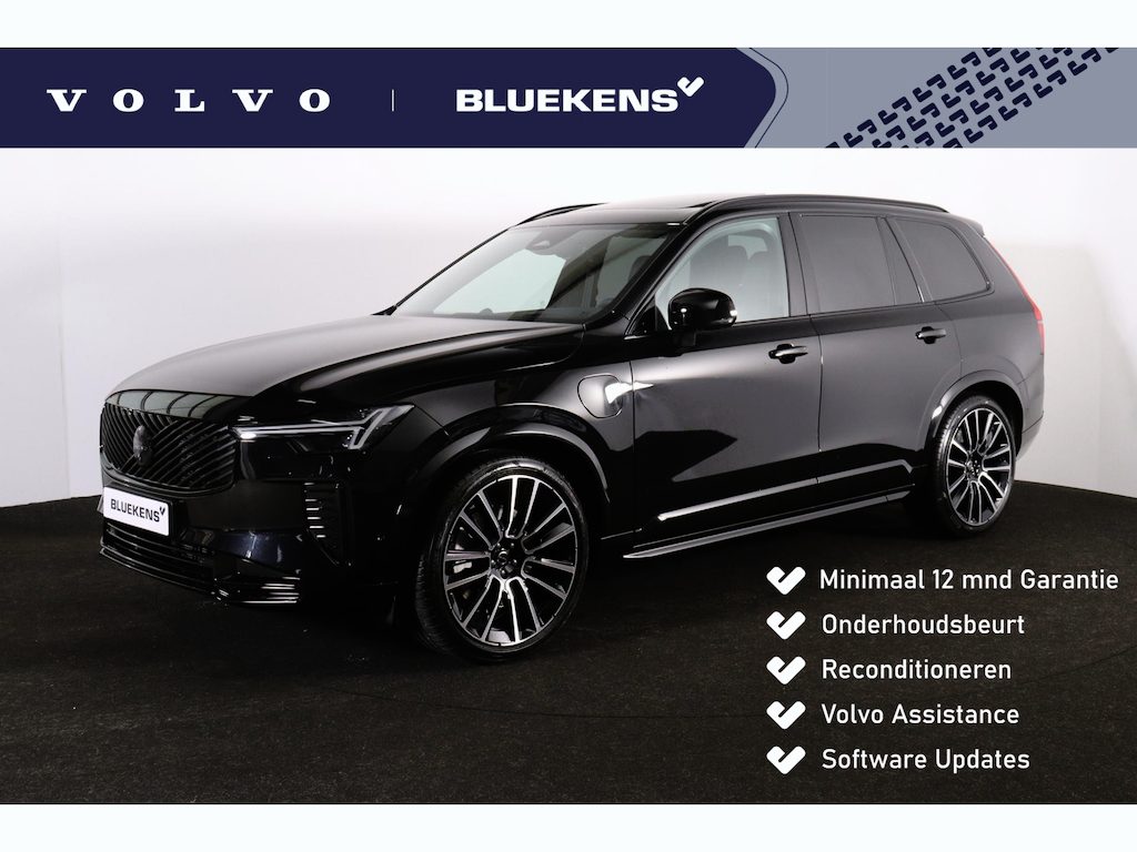Volvo XC90 T8 Recharge AWD Ultra Black Ed. Exec. - Luchtvering - Panorama/schuifdak - IntelliSafe Assist & Surround - 360º Camera - Bowers & Wilkins audio - Adaptieve LED koplampen - Verwarmde voorstoelen, stuur & achterbank - Parkeersensoren voor & achter - Elektr. bedienb. voorstoelen met geheugen - Geventileerde voorstoelen - Head up display - Draadloze tel. lader - Extra getint glas - 22' LMV