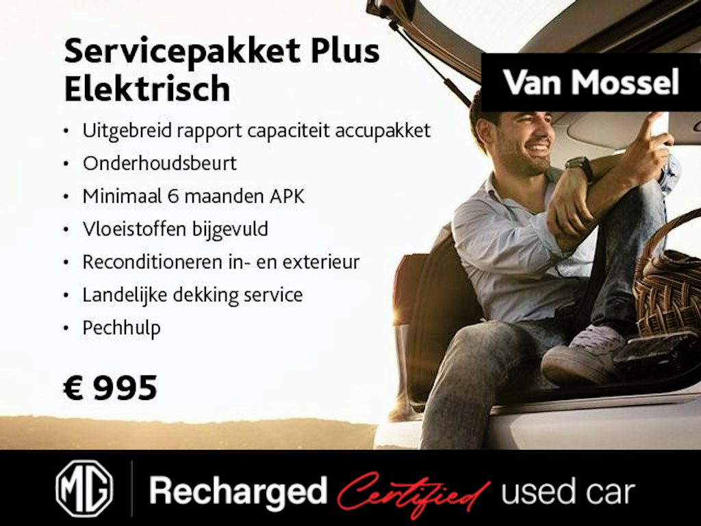 MG MG4 Long Range Luxury 64 kWh | WLTP 435 | SoH 99,60% | Navi | 360° CAM | ACC | ECC | 18"LMV |  Stoel + Stuur Verwarming | Apple Carplay/Android Auto|