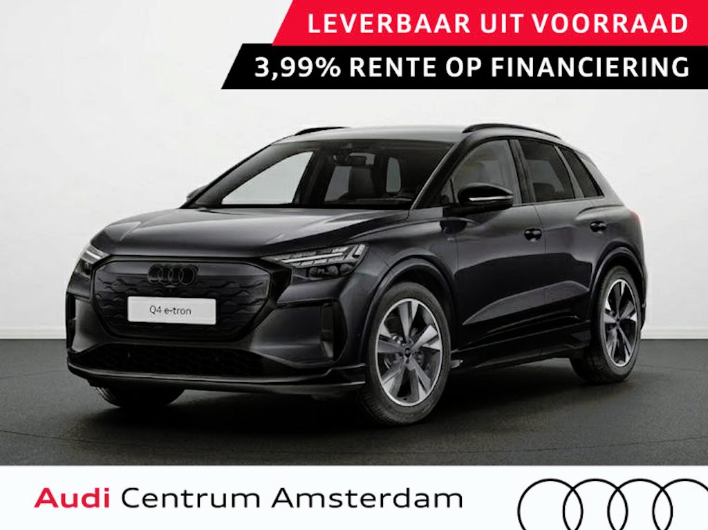 Audi Q4 e-tron S edition 63 kWh 204 pk | Techniekpakket plus | Trekhaak | Privacy glas | Optiekpakket zwart |