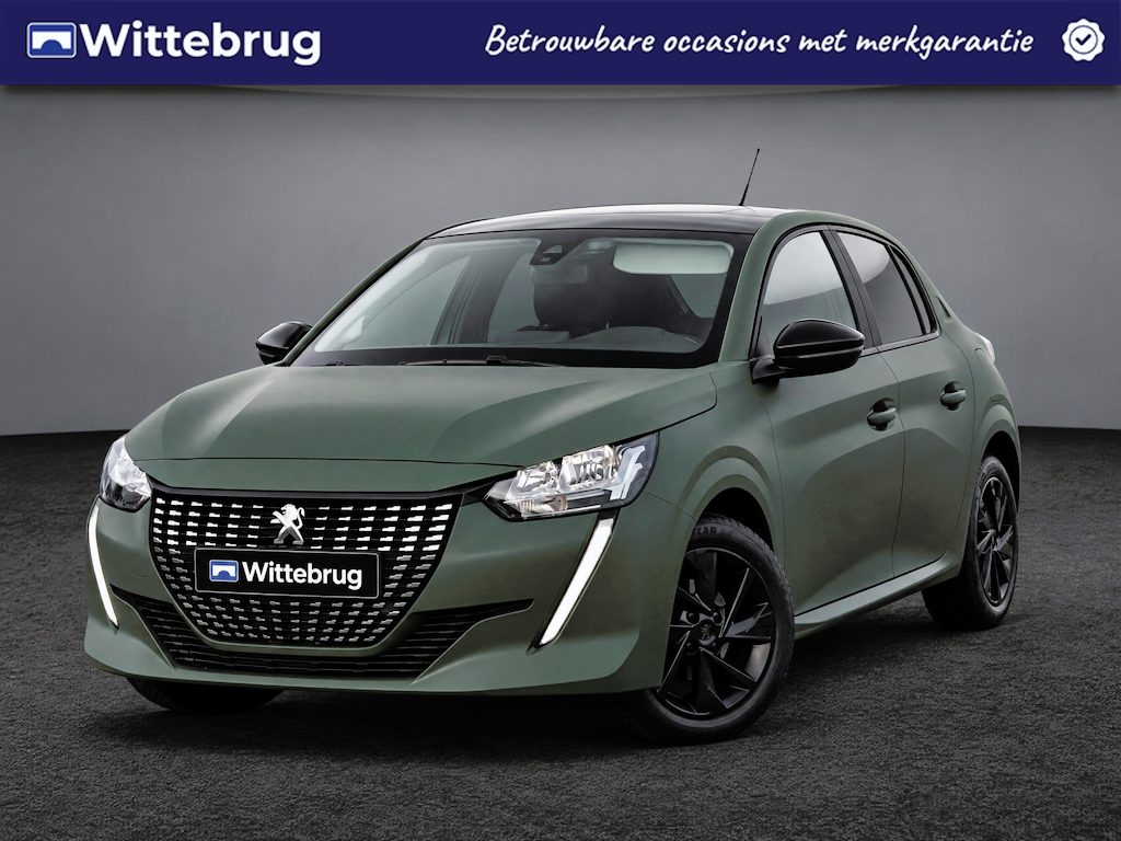 Peugeot 208 1.2 PureTech Active Unieke matgroene wrap | Zwarte 17" LM velgen | Apple CarPlay | Cruise Control | Lane Assist | DAB YP