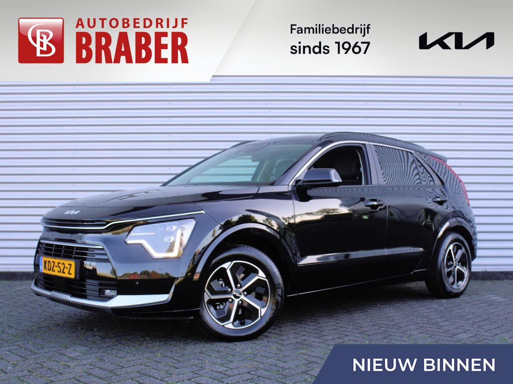 Kia Niro Hybrid 1.6 GDi DynamicPlusLine | Schuif-/kanteldak | Stuur-/stoelverwarming | Cruise adapt. | Camera | HUD | LED | Clima | 16" LM | Navi |