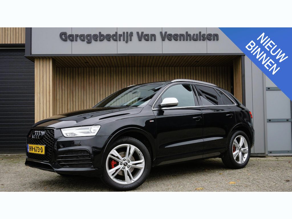 Audi Q3 1.4 TFSI 150pk 3x S-Line Pano.Dak BOSE LED Xenon 19inch LM Leder/Alcantara Stoelverwarming RS-Grille 71562km! *NL auto*