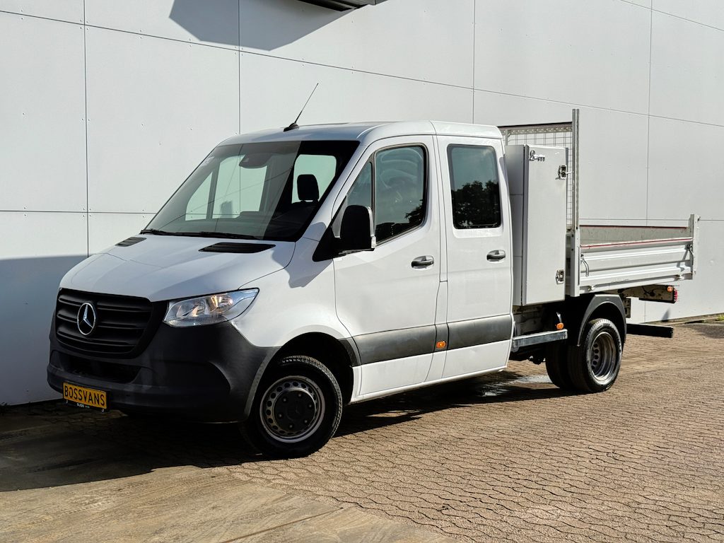 Mercedes-Benz Sprinter 514 2.2 CDI Automaat Open Laadbak Dubbele Cabine 7 Stoelen 3.5t Trekhaak Cruise Control MBUX Carplay Pritische Pickup Open Box