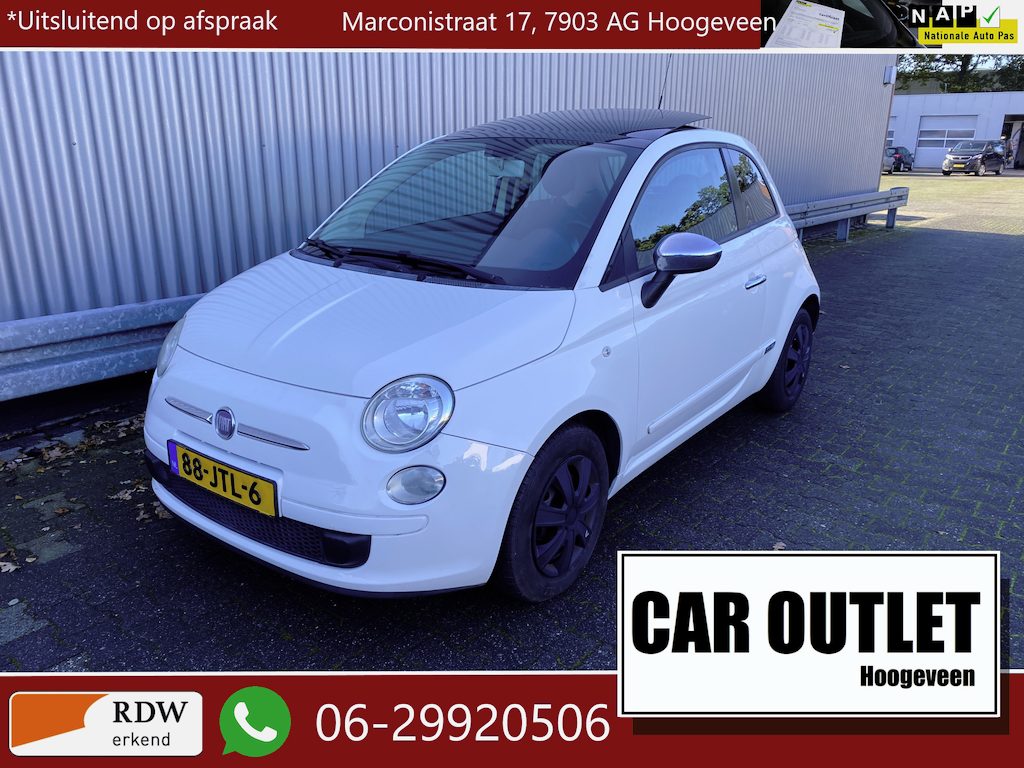 Fiat 500 1.2 Sport AUTOMAAT, 154Dkm.NAP, Clima, Pano, PDC, nw. APK – Inruil Mogelijk –
