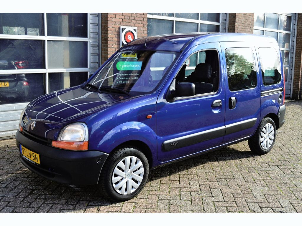 Renault Kangoo 1.6-16V Expression, Airco, Elektrische ramen, 2x schuifdeur