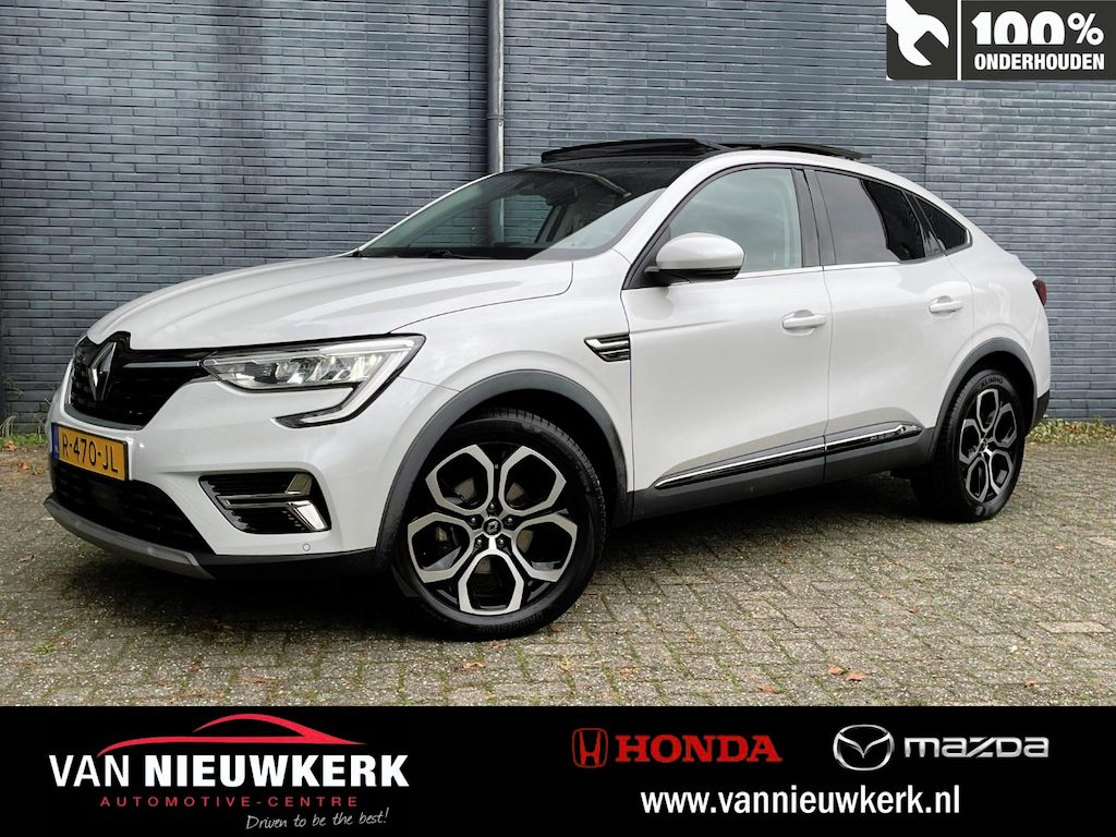 Renault Arkana 1.6 E-TECH Hybrid 145pk Automaat Intens | Elektrisch glazen schuif- en kanteldak | Blindspot | Adaptieve Cruise | Navi & Carplay | Stoel & Stuurverwar