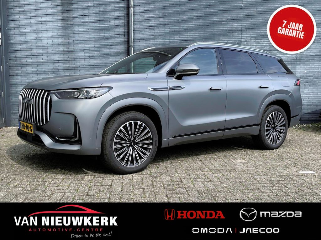 Jaecoo 8 1.5 TGDI 428pk AWD Automaat Exclusive 7 Seats | Elektrische Range 134km | Combi Range 1000km | Pano Schuifdak | 7 jaar Garantie | 1600kg Trekgewicht |