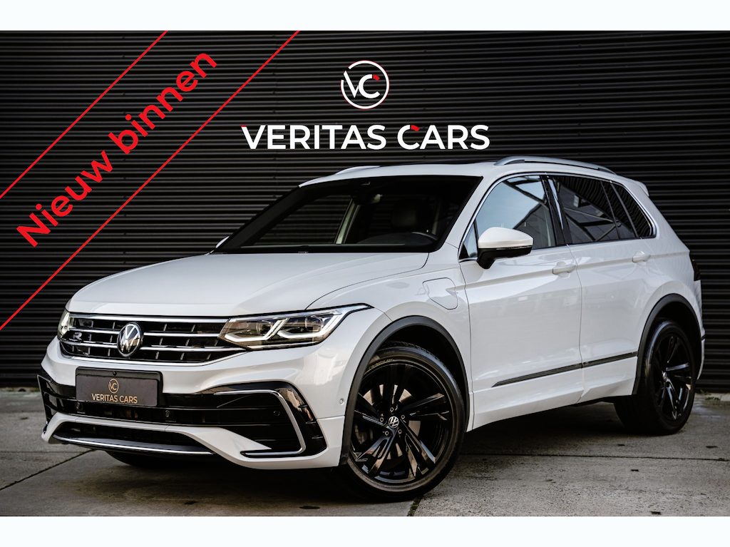 Volkswagen Tiguan 1.4 TSI eHybrid 3x R-Line 245PK|BTW|Pano|Parelmoerwit||360|Keyless|ACC|Sfeer|Side Assist|Electr.Kofferklep e.o.